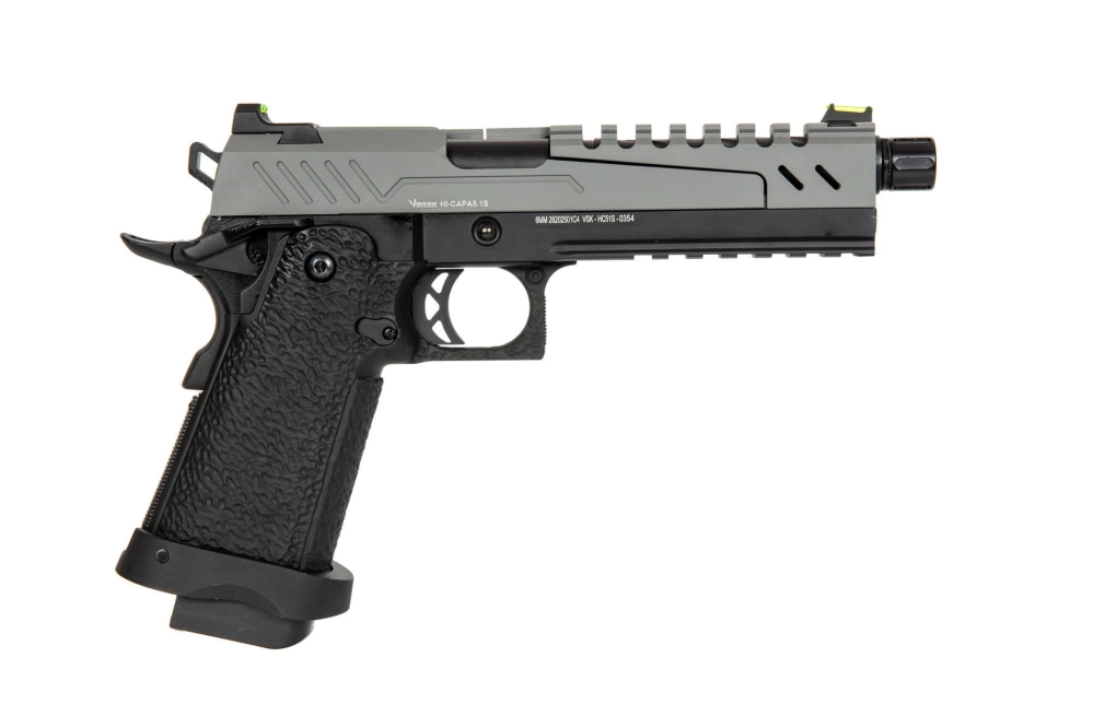 Airsoft pistole Hi-capa 5.1 Split Slide - šedý/černý