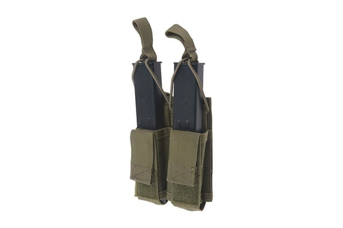 Funda doble para cargadores tipo MP5 - verde oliva