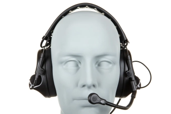 Wosport C5 HD-14-A tactische headset Zwart