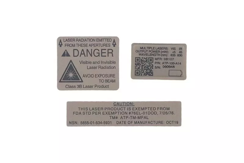 AN PEQ-15 Replica Sticker Set