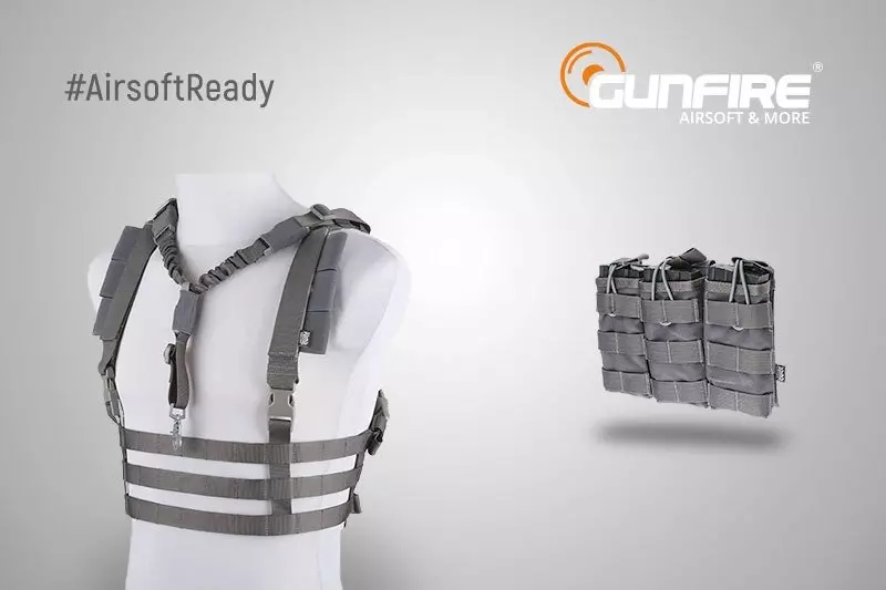  Set #AirsoftReady - chaleco + bolsa