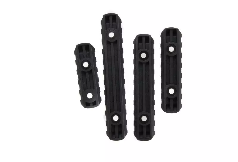 A set of polymer RIS rails for the MOE grip - black