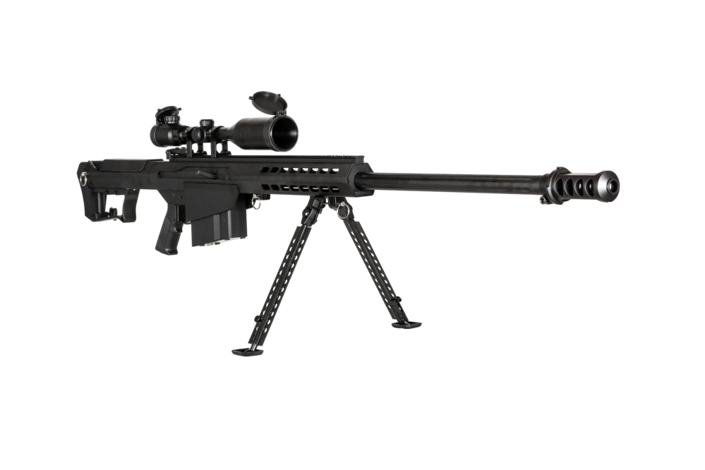 SW-024S sniper rifle replica with bipod&scope - Black