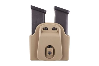 Double Pouch for Pistol Magazines (Belt Mount) - Dark Earth