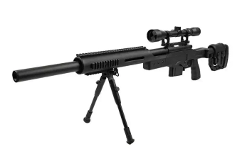Réplique de fusil de précision MB4410D - avec lunette et bipied 
