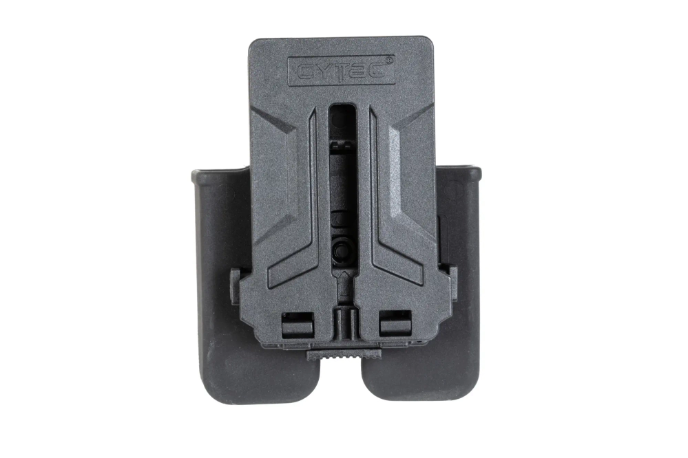 Double pistol magazine pouch - black
