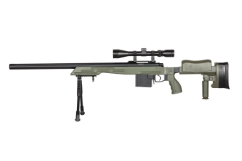 Airsoftová odstřelovací puška MB4413D - olivově zelená