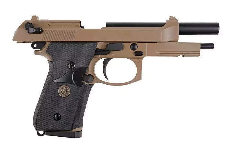 Replika pistole M9A1(CO2) - hnědá