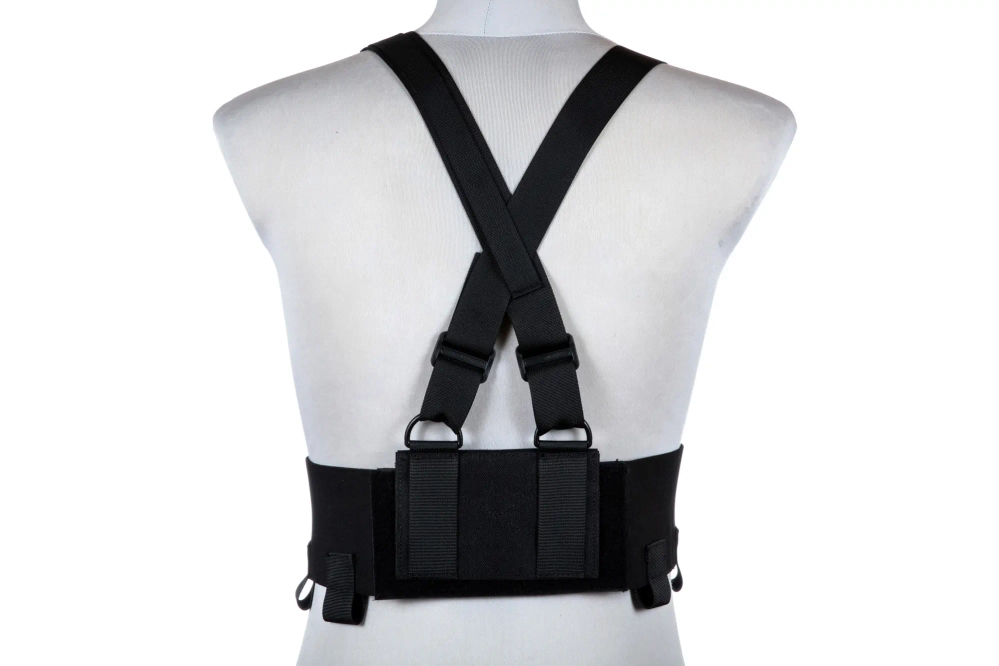 Kamizelka Low-Vis typu Chest Rig - Czarna