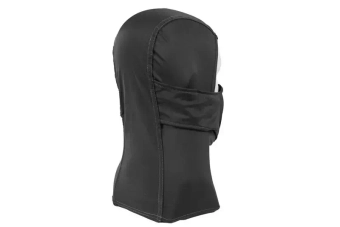 Thermoactieve bivakmuts met masker - zwart