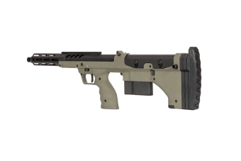 Replika odstřelovací pušky Desert Tech SRS-A2/M2 Covert 16" (pro praváky) - olivově zelená