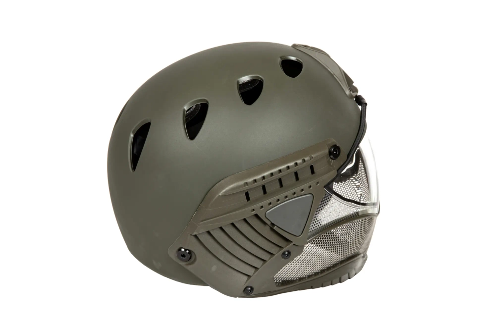 Casco Réplica Cara Completa Primero - Verde