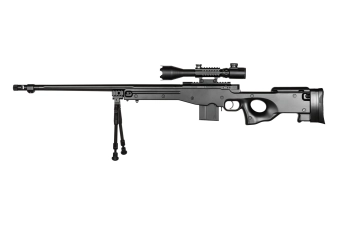 4402D  sniper rifle replica (with scope and bipod) - black