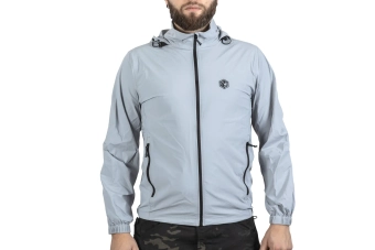 Emerson Gear Blue Label Star Light Grey Bunda proti větru