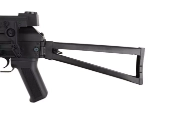 Airsoft samopal PP-19 Bizon s tlumičem a kolimátor