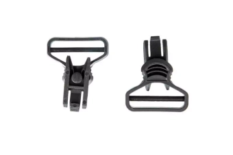 Gogle clips for helmets - black