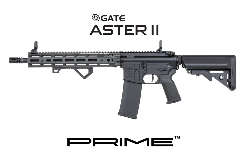 Fusil de airsoft Specna Arms Daniel Defense® RIS III 12,5'' SA-P28 Prime™ Aster II ETU con motor brushless Gris
