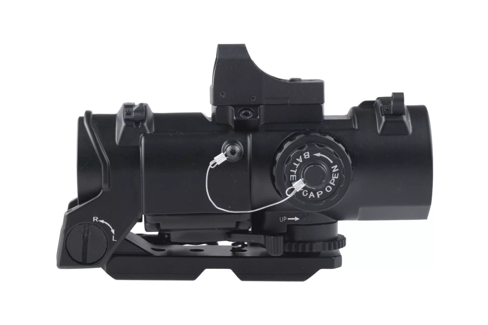 Telescopio 4x32E con minicolimador - negro