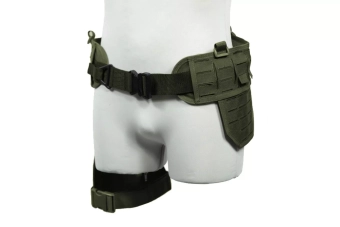 Ceinture tactique Laser-Cut avec panneau de cuisse - vert olive