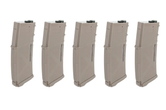 Mid-Cap 130/ 30 rounds Arcturus EMM M4/M16 Variable-Cap Magazine for M4/M16 Flat Dark Earth replicas (5 packs)