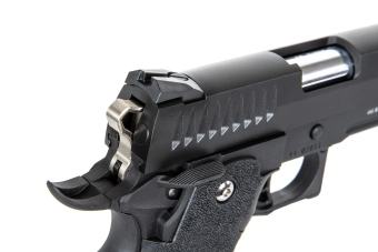 Pistolet ASG Modify Trinity Hi-Capa 5.1 (Nylonowy zamek) Green Gas Czarny