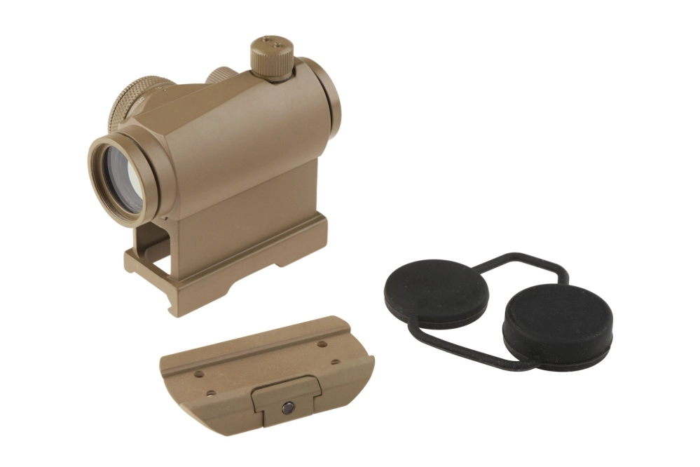 Replika celownika kolimatorowego Compact III (montaż wysoki + niski)  - tan