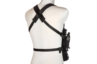 Taktická vesta Univerzální Chest rig Wenator+ - černý