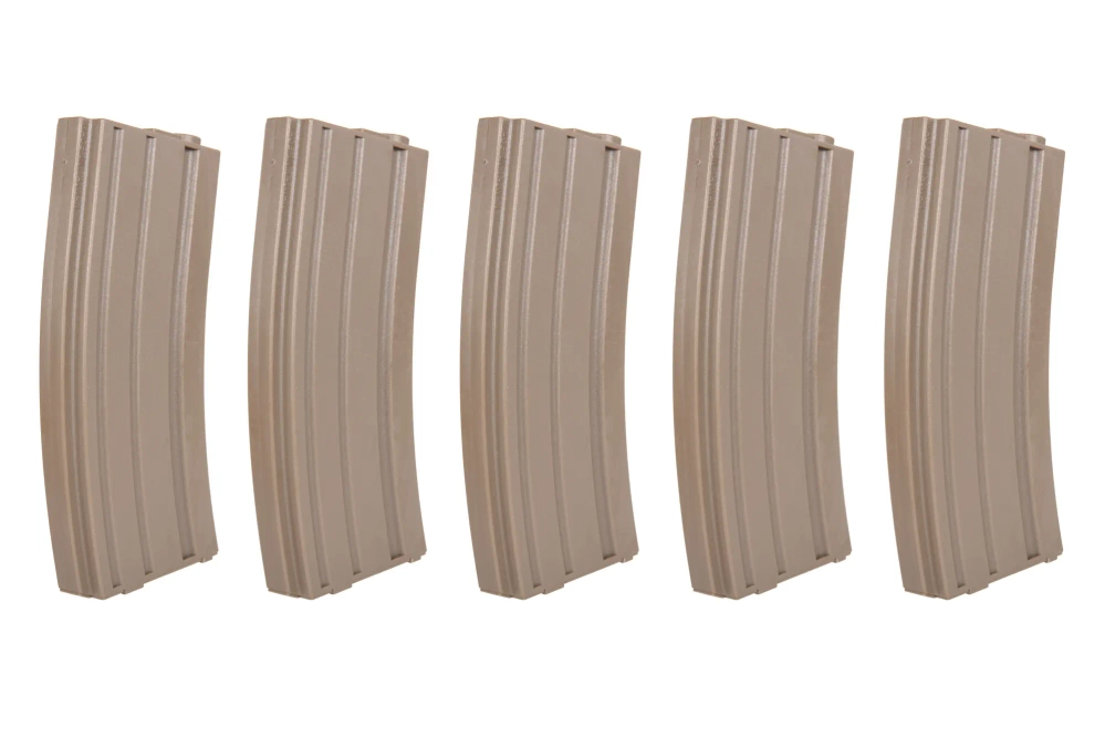 Lot de 5 speedloaders Mid-Cap SRC pour AR/M4 pour 140 plombs Tan + speedloader