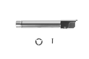 G19 Gen4 "2 Way Fixed" Non-Recoiling External Barrel - Plata