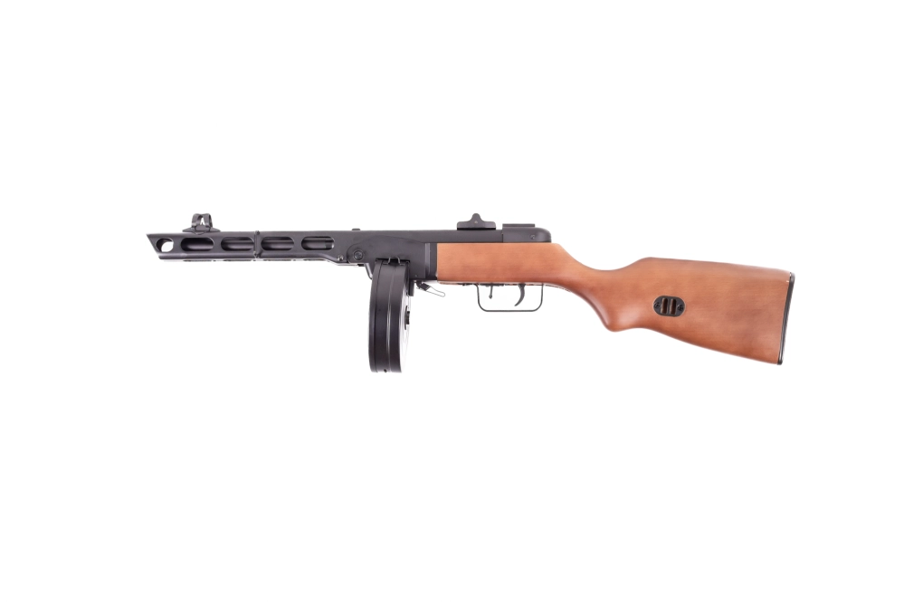 Réplique de mitraillette PPSH - bois véritable (OUTLET)