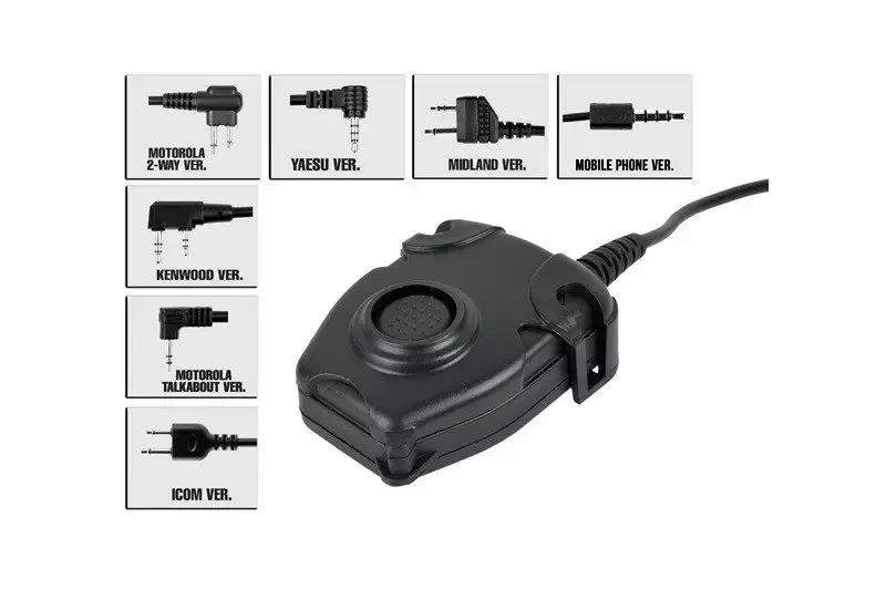 zPeltor Military plug PTT (Yaesu)
