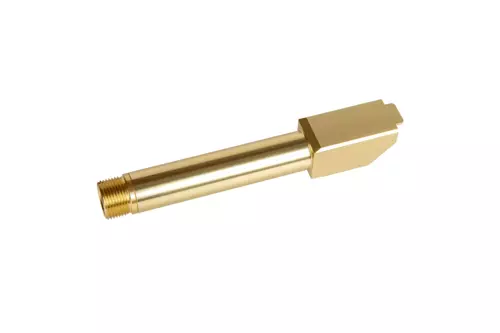 Canon externe fixe à 2 voies Non-Recoiling " pour répliques Umarex Glock 19X - Or "