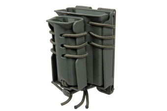 Drager voor 2 M4/M16 en 9mm magazijnen Wosport Urban Assault Quick Pull Olive