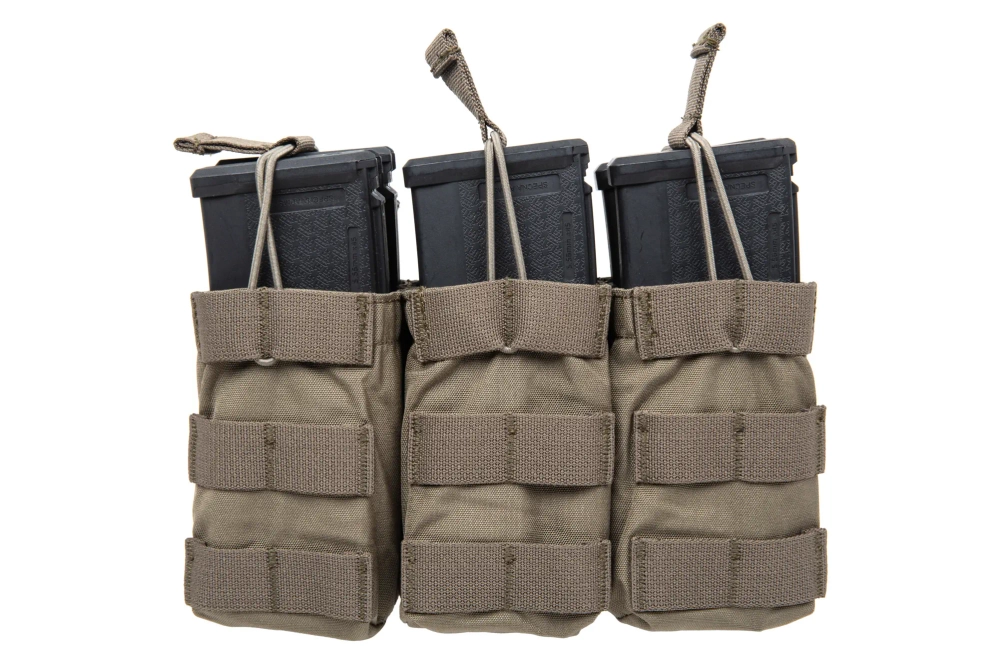 Potrójna ładownica Open na magazynki typu 7.62 Emerson Gear Ranger Green