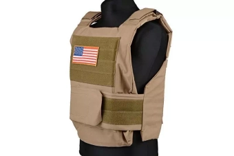 Chaleco táctico Personal Body Armor - color canela