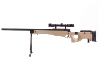 Réplique de fusil de précision MB08D - avec lunette et bipied -tan 