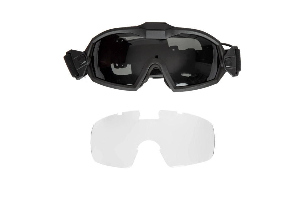 Lunettes tactiques avec ventilateur - noires