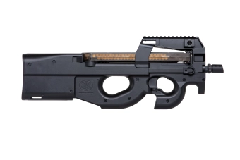 Licensed replica of the Cybergun FN Herstal P90 submachine gun (CM060) - Black