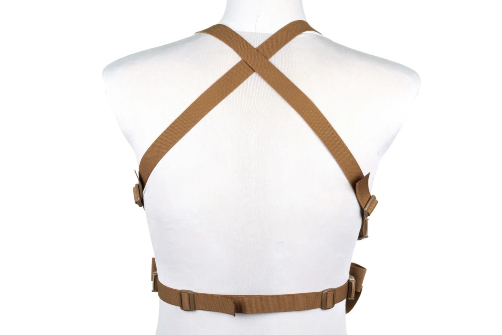Minimalistická hrudní vesta Wosport VE-108 Coyote Brown