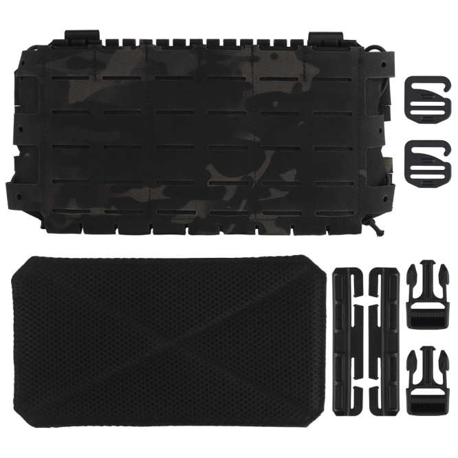 Buckle Up Laser-Cut Wosport panel frontal VE-77-ACC-03 MC Negro