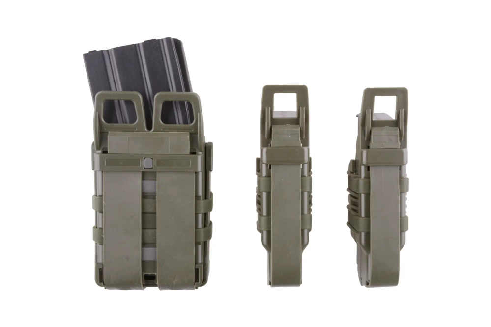 Set de pochettes Open III (2 XS+1 M) pour chargeurs pistolet owe + 5,56 - vert olive