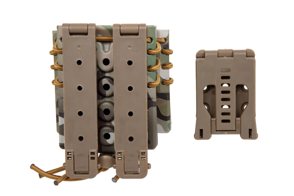 Carrier for 2 9mm magazines and an M4/M16 magazine Wosport Urban Assault Quick Pull MC