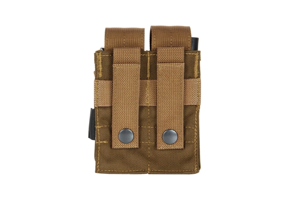 Pochette double pour chargeurs 9mm - Marron Coyote