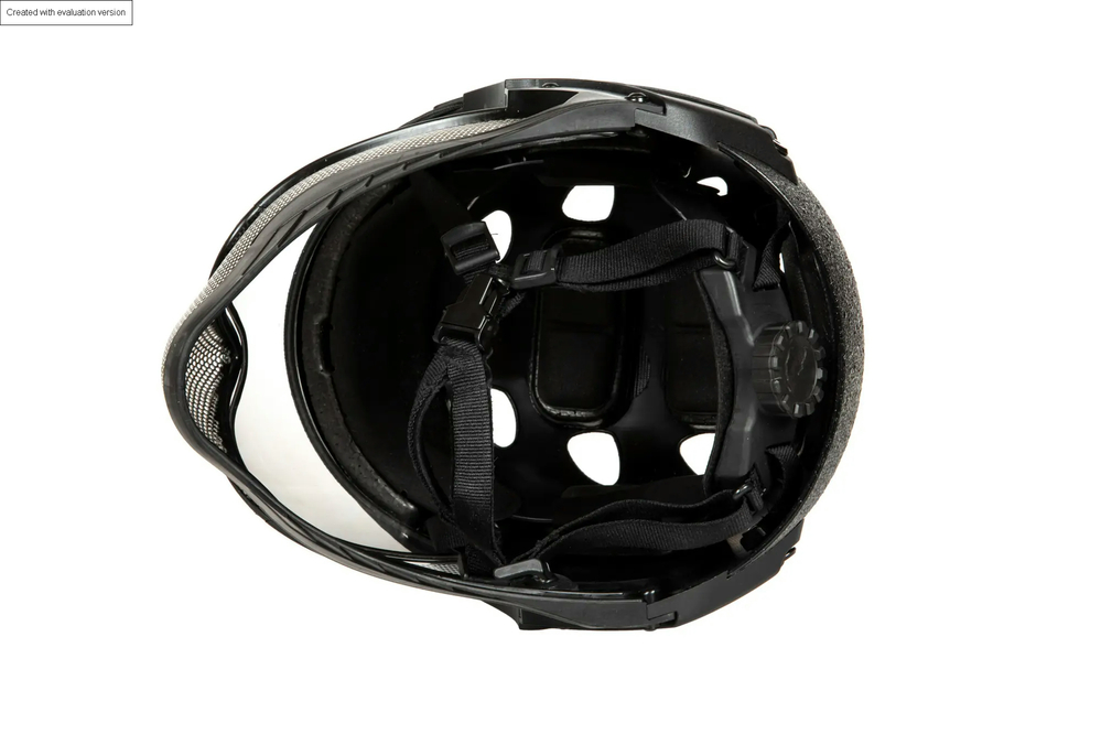 WarQ Full Face First Helmet Noir Rough (OUTLET)