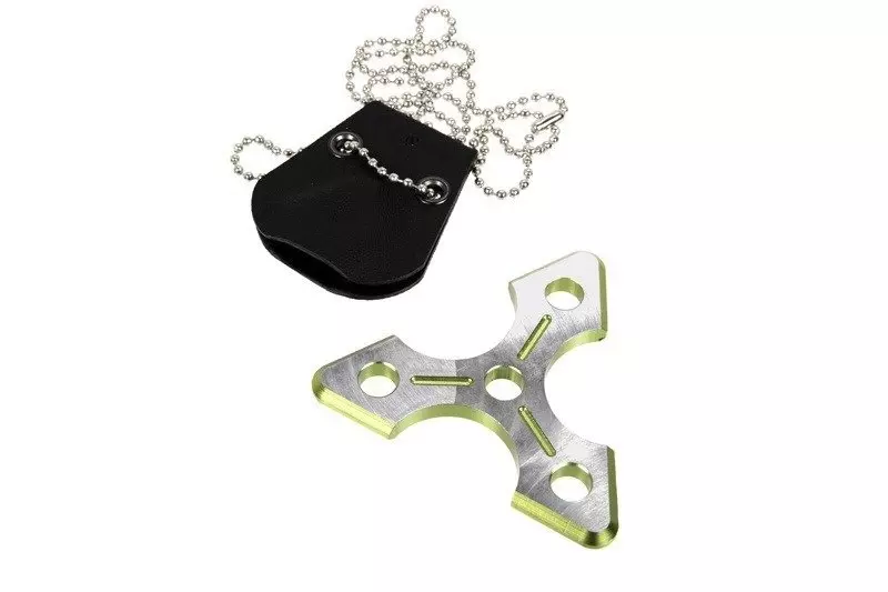 Naszyjnik/brelok shuriken - zielony
