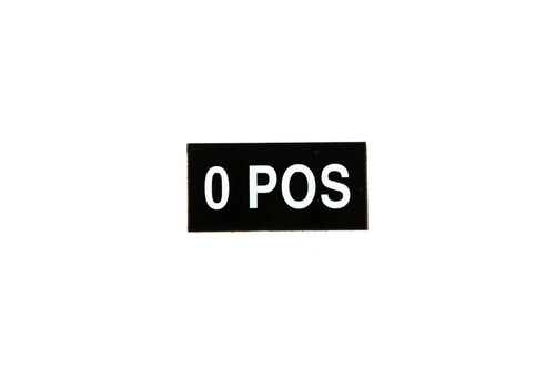 Parche - Tipo de sangre - 0 POS