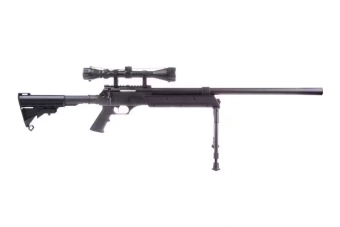 Airsoftová odstřelovací puška MB06D (s dvojnožkou a optikou)