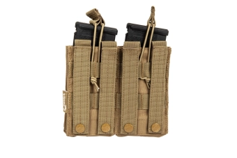 Bolsa de liberación rápida para 2 cargadores tipo M4/M16 - Coyote