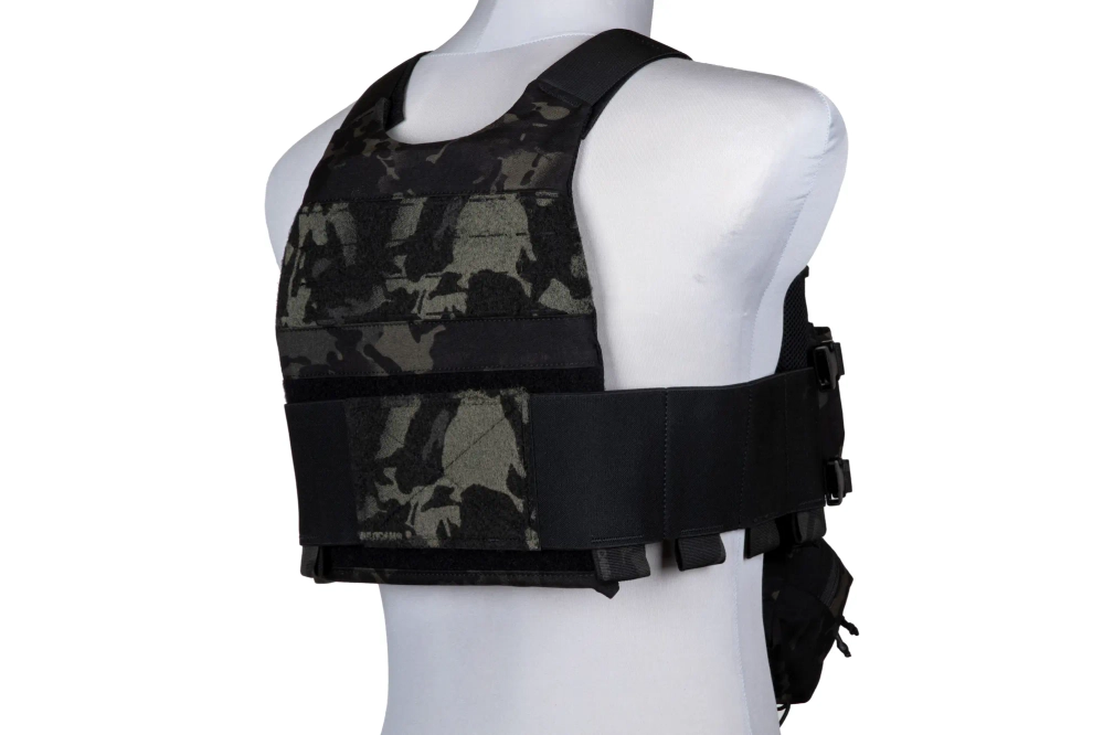 Chaleco táctico tipo FCS con MK Chest Rig - MC Negro