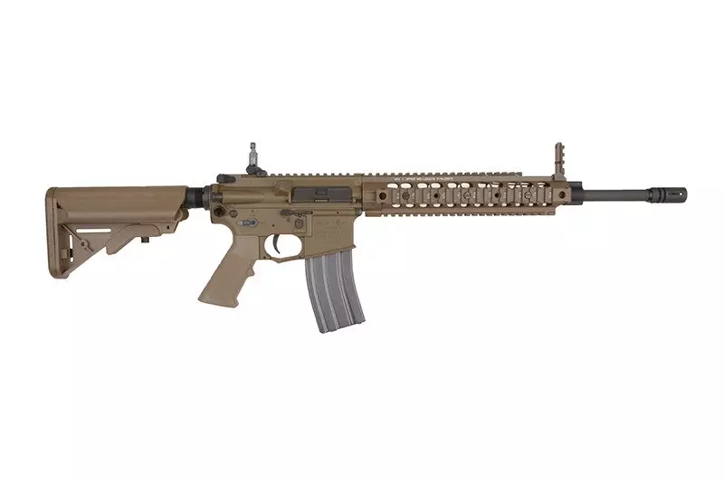 Replika karabinka Knight's Armament SR15 E3 IWS - Tan